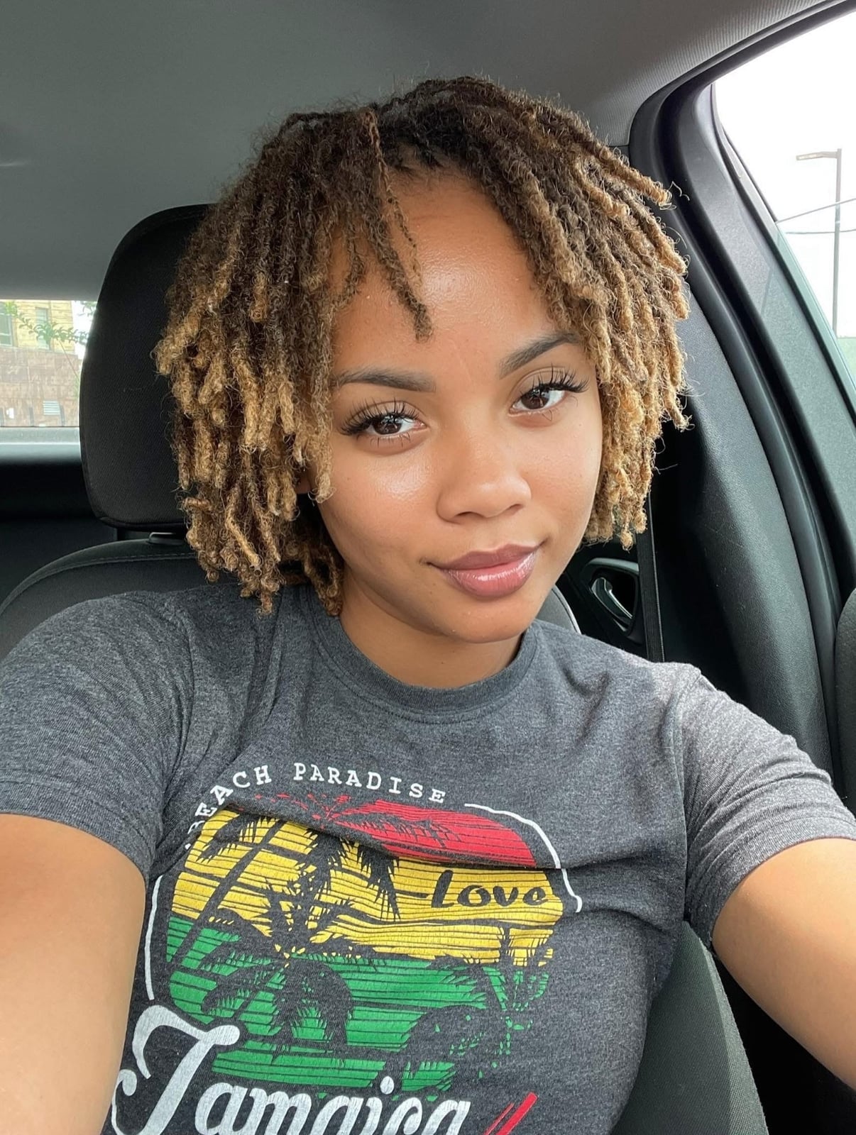 Ear Length Short Locs With Blonde Tips Ear Length Short Locs With Blonde Tips — Classy Retwist Locs