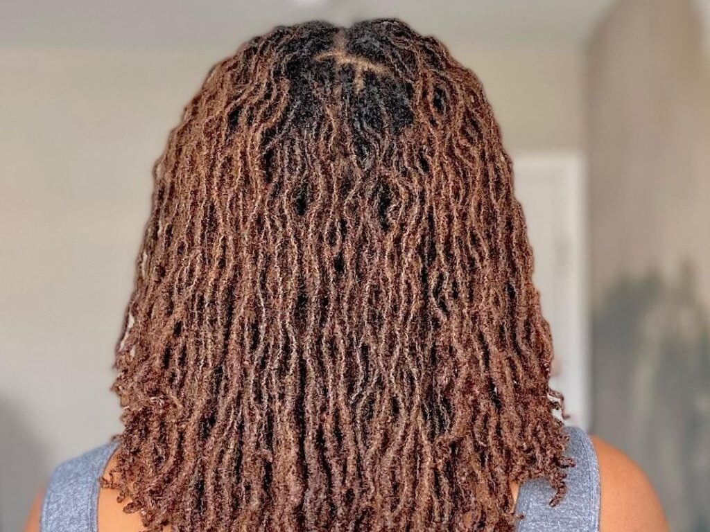 Shoulder Length Wavy Fine Locs Shoulder Length Wavy Fine Locs — Classy Retwist Locs