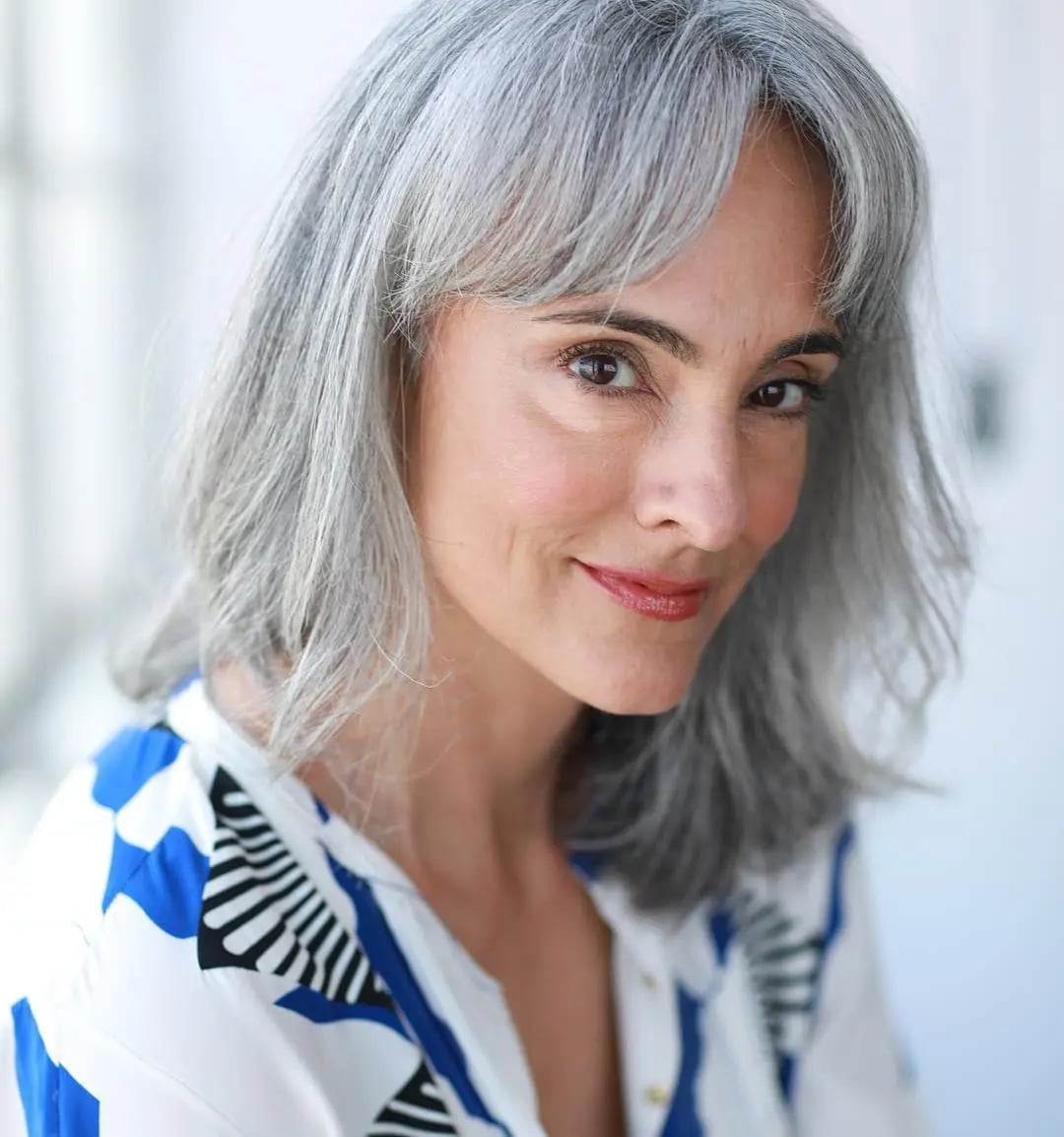 Collarbone Straight Hair With Layers Collarbone Straight Hair With Layers — Classy Salt and Pepper Hair
