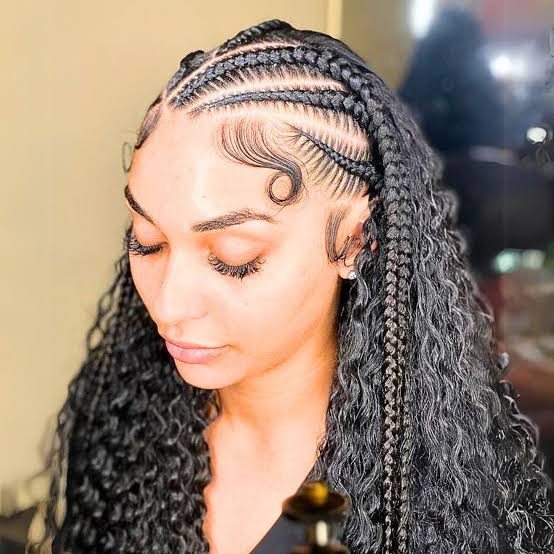 Braids And Waves Mid-Back Extensions, Wavy And Curly — Classy Sew in Hairstyles