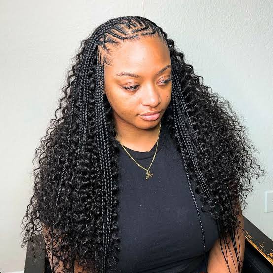 Braids And Loose Waves Mid-Back — Classy Sew in Hairstyles