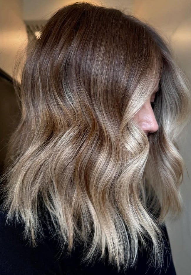 Champagne Blonde Root Melt with Shadow Root Balayage Champagne Blonde Root Melt with Shadow Root Balayage — Classy Shadow Root