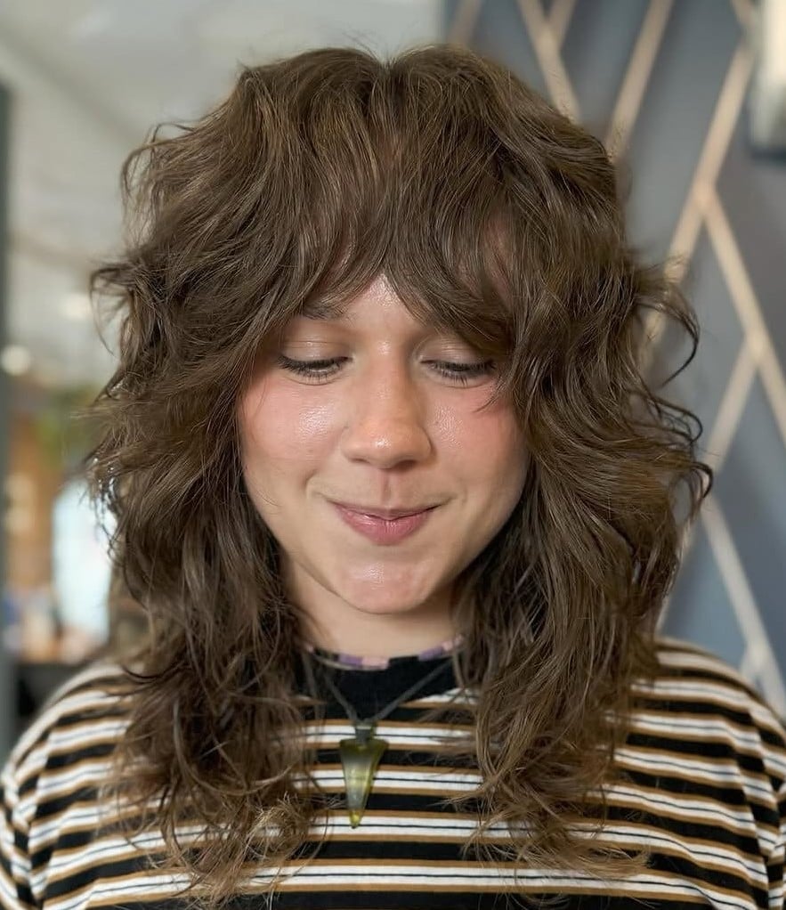 Shoulder Length Shag With Messy Waves — Classy Shag Hair