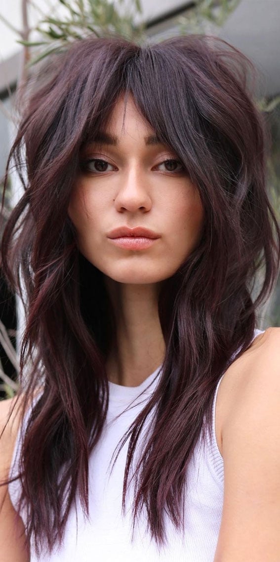 Medium Shag With Wispy Bangs — Classy Shag Hair