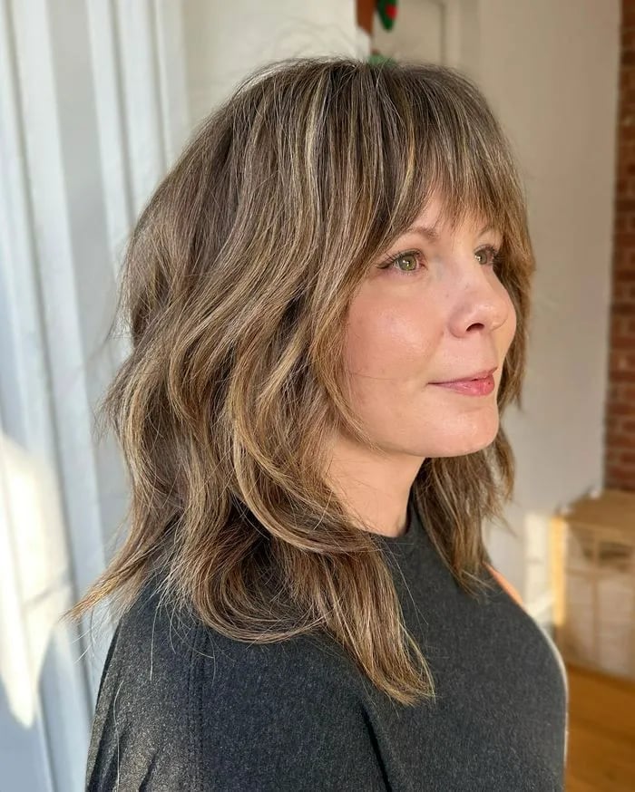 Collarbone Shag With Blended Layers — Classy Shag Hair