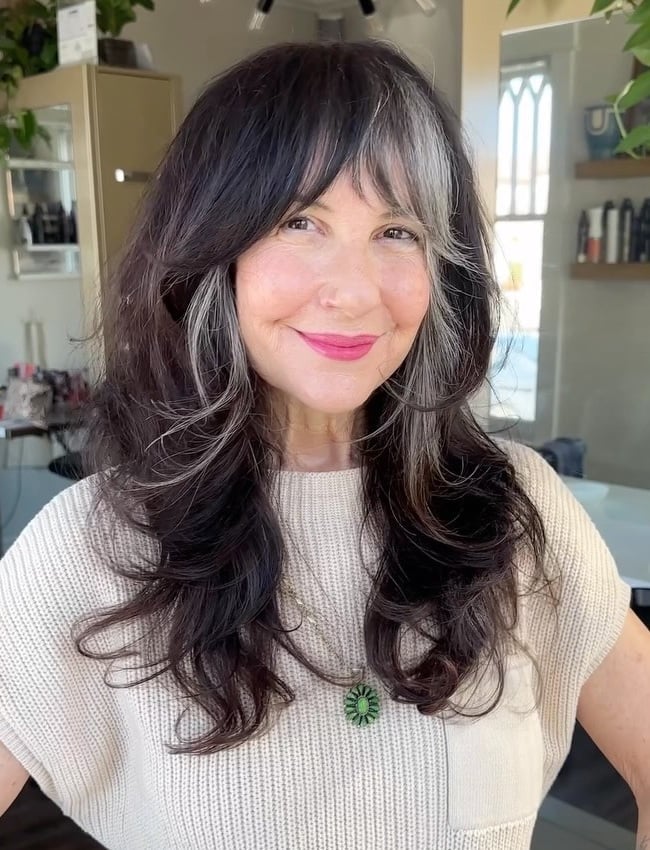 Collarbone Shag With Full Fringe — Classy Shag Hair