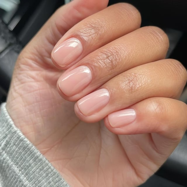 Sheer Milky Pink Soft Square Nails Sheer Milky Pink Soft Square Nails — Classy Sheer Nails