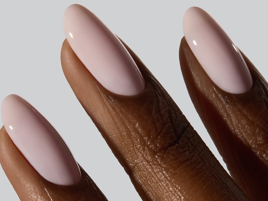 Sheer Milky Pink Line Cuticle Medium Almond Nails Sheer Milky Pink Line Cuticle Medium Almond Nails — Classy Sheer Nails