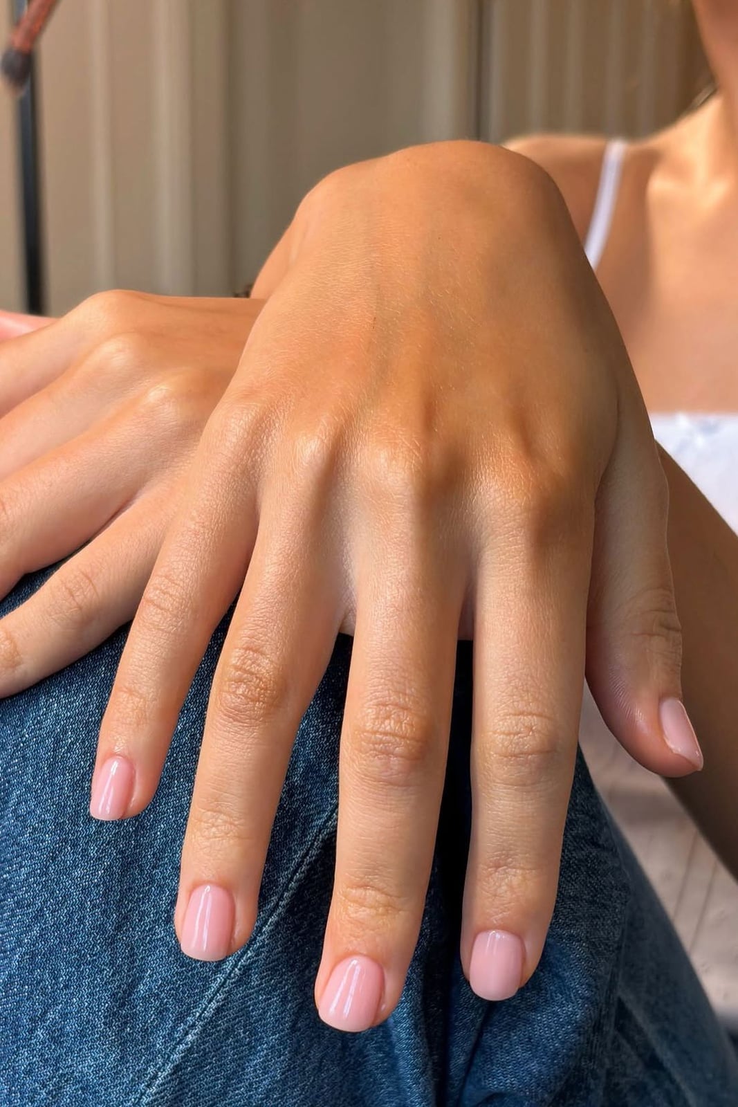 Sheer Milky Pink Soft Square Nails With мягкий квадрат Sheer Milky Pink Soft Square Nails With мягкий квадрат — Classy Sheer Nails