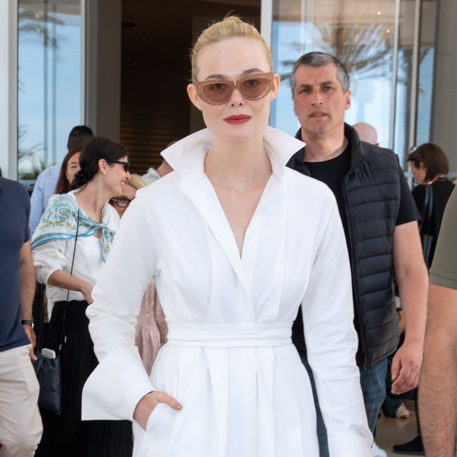 White Shirt Dress with Dramatic Collar — Classy Shirt Dresses