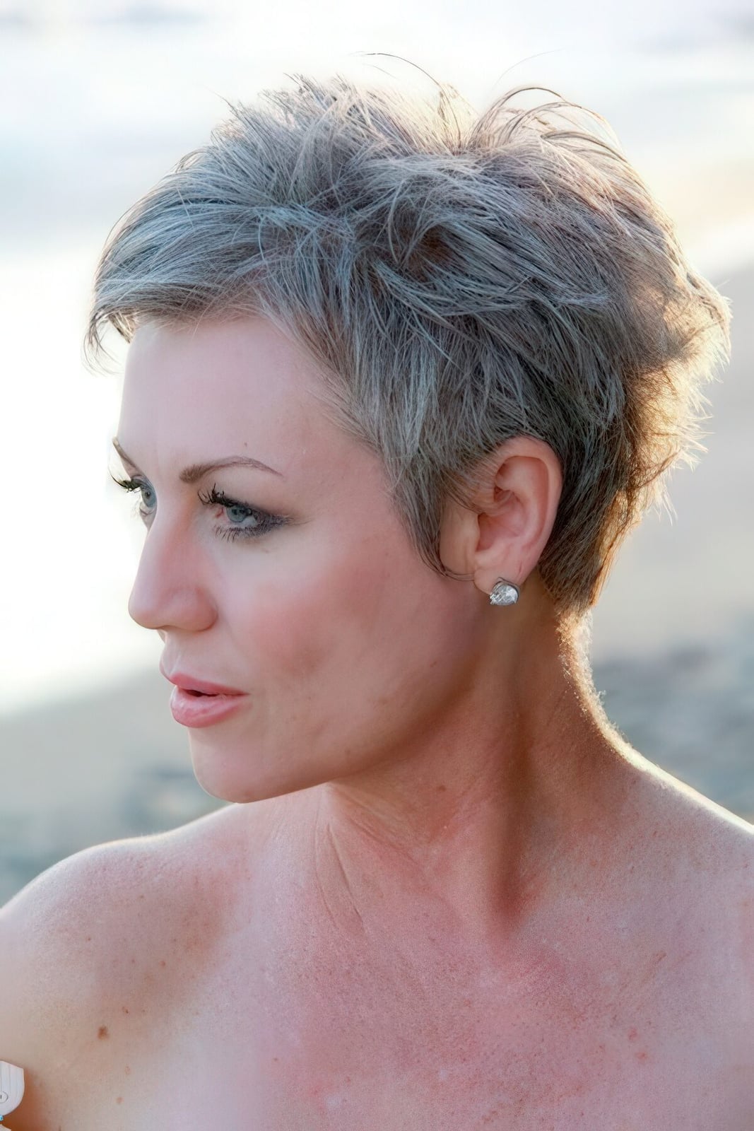 Short Textured Grey Pixie Short Textured Grey Pixie — Classy Short Haircuts