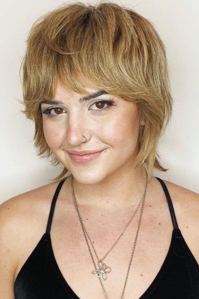 Blonde Collarbone Shag With Textured Layers Blonde Collarbone Shag With Textured Layers — Classy Short Shaggy Haircut