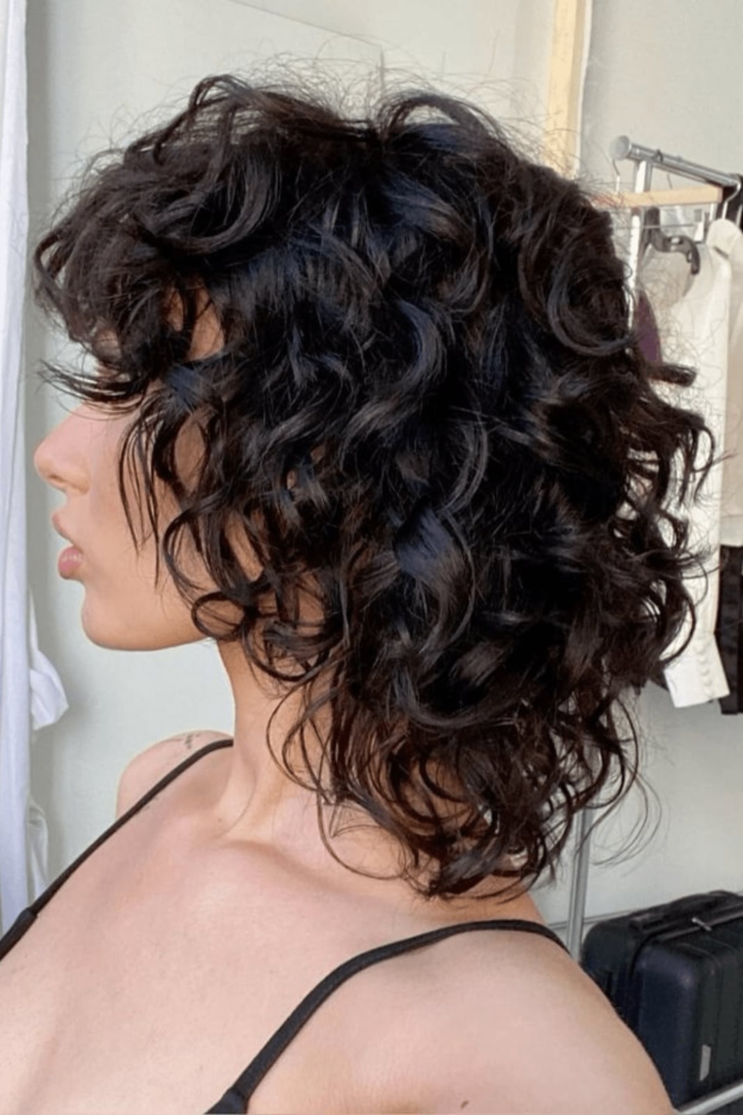 Shoulder Length Shag With Defined Curls Shoulder Length Shag With Defined Curls — Classy Short Shaggy Haircut