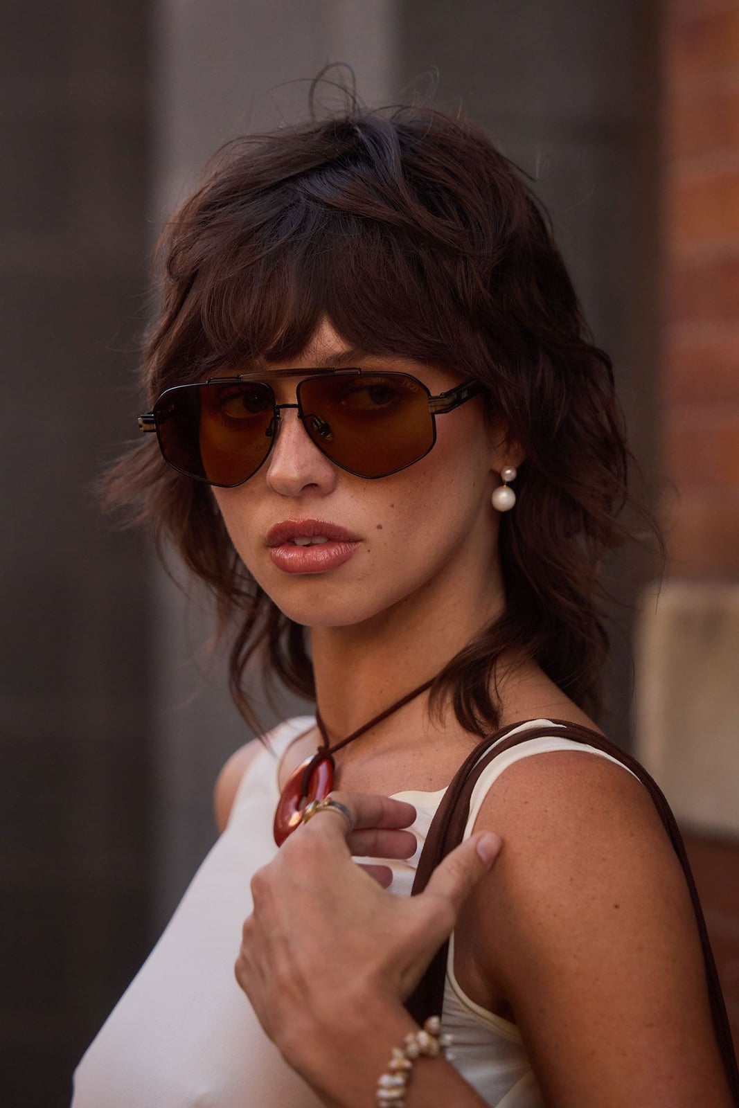 Collarbone Dark Wolf Cut With Textured Waves — Classy Short Wolf Cut