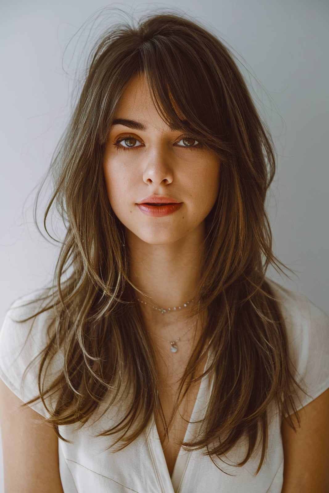 Blonde Mid-Back Waves With Long Side Bangs Blonde Mid-Back Waves With Long Side Bangs — Classy Side Bangs Hairstyles
