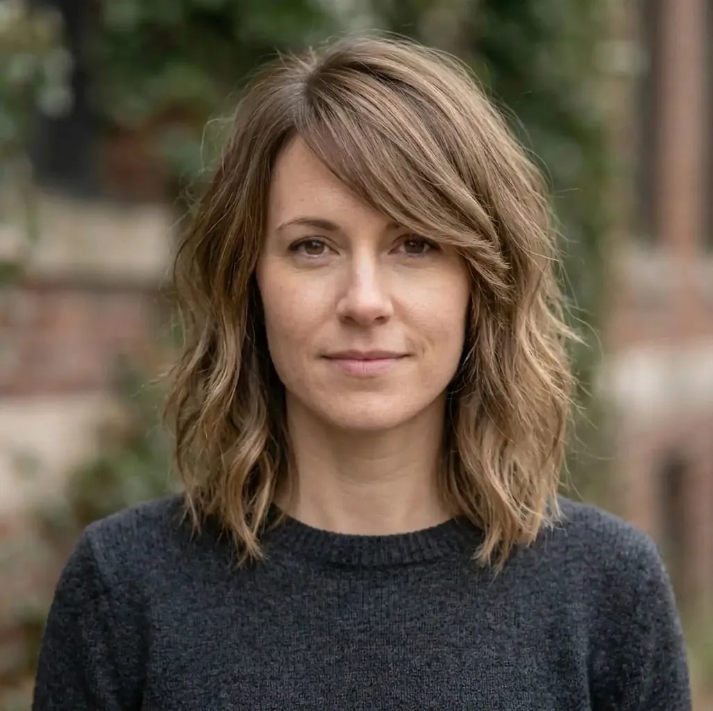 Brown Lob With Side-Swept Bangs Brown Lob With Side-Swept Bangs — Classy Side Bangs Hairstyles