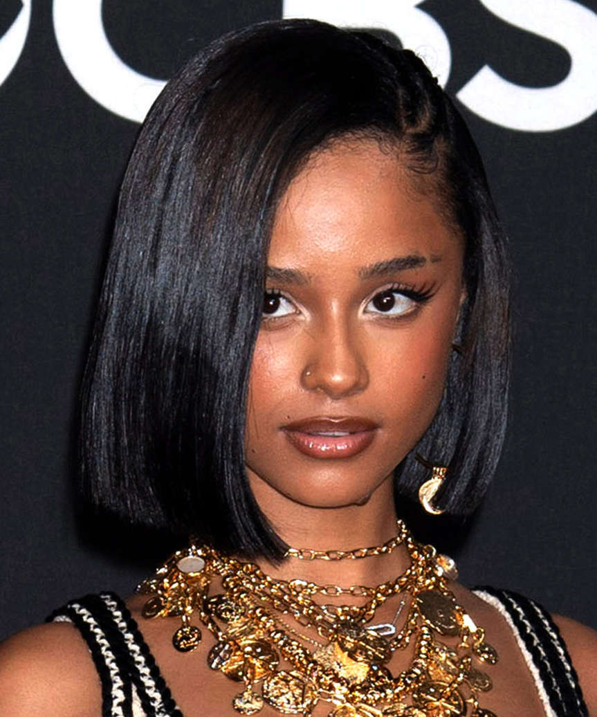 Sharp Chin Bob With Braided Detail — Classy Side Part Bob