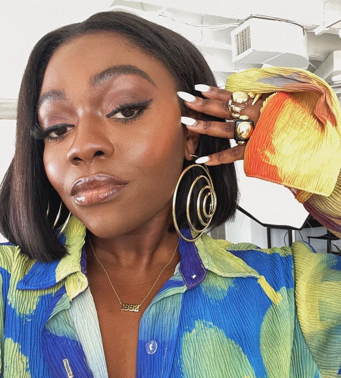 Glass-Like Shine Blunt Bob — Classy Silk Press Hairstyles