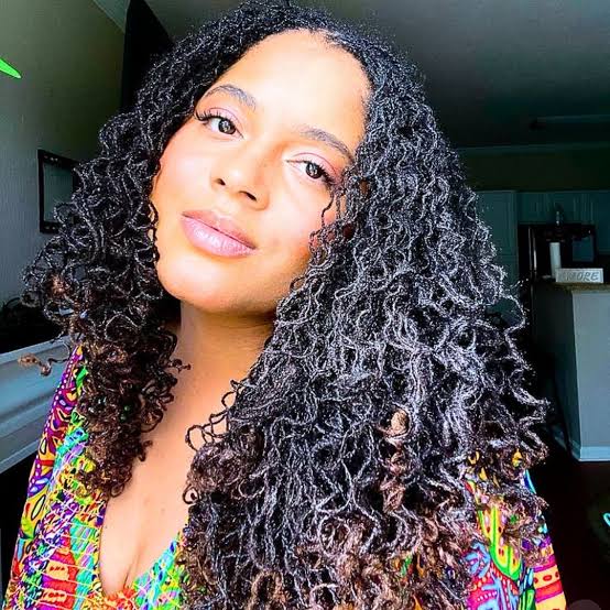Mid-Back Micro Locs Loose Wavy Style With Highlights Mid-Back Micro Locs Loose Wavy Style With Highlights — Classy Sister Locs