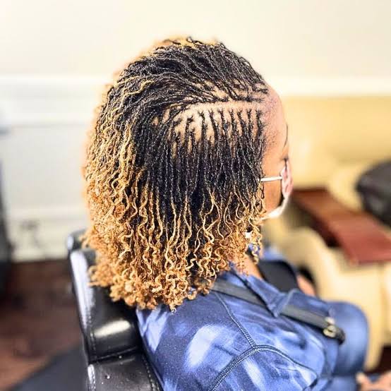 Shoulder Sisterlocks Braids and Curls With Geometric, Close-Up Take Shoulder Sisterlocks Braids and Curls With Geometric, Close-Up Take — Classy Sister Locs