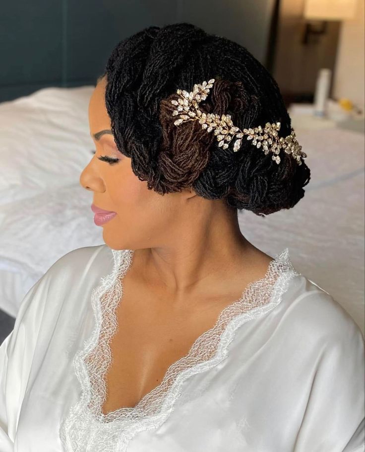 Chin Length Updo With Coily Fine Locs Chin Length Updo With Coily Fine Locs — Classy Sister Locs