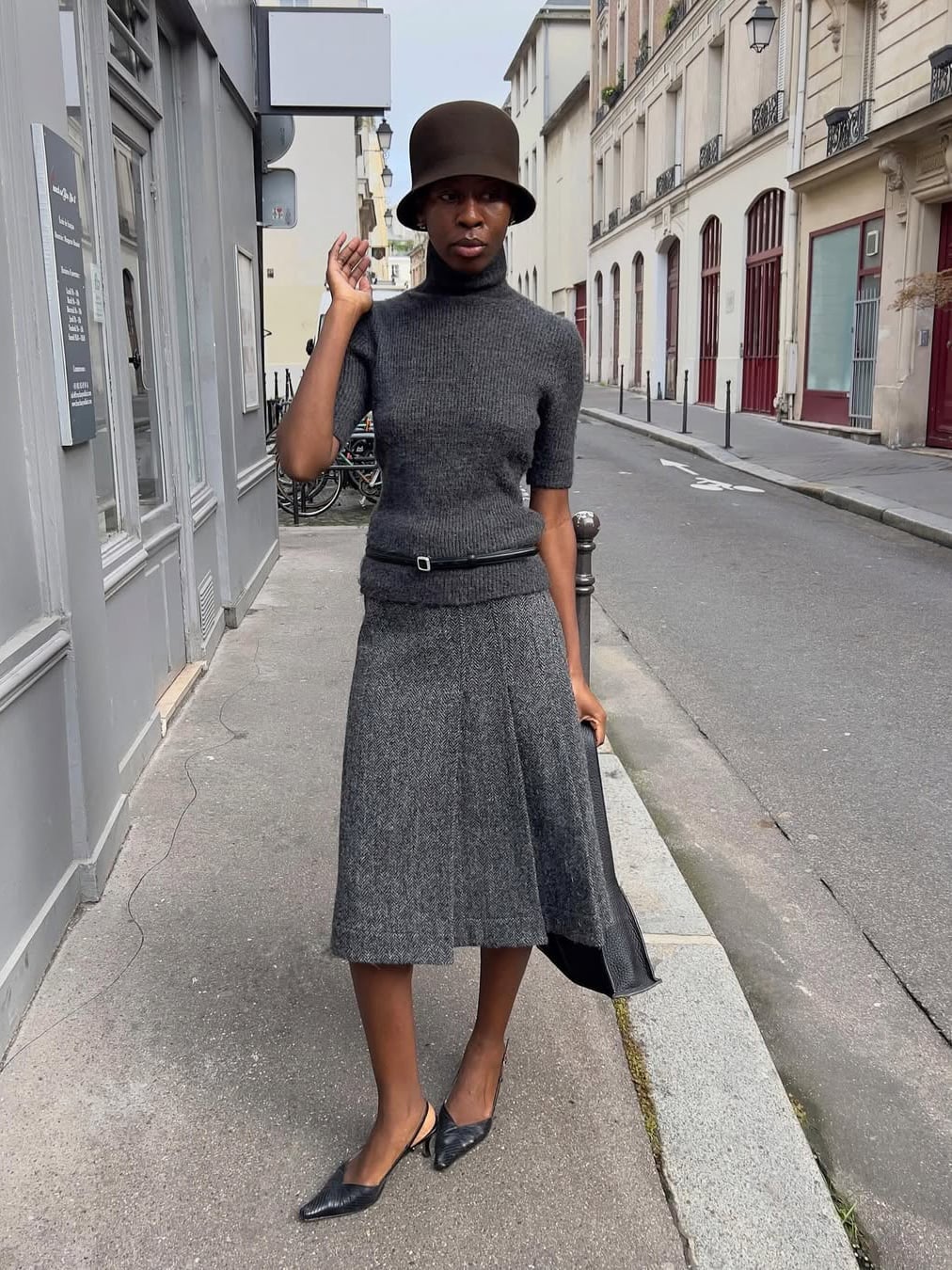 Matching Pleated Skirt Set Matching Pleated Skirt Set — Classy Skirt Outfit Work