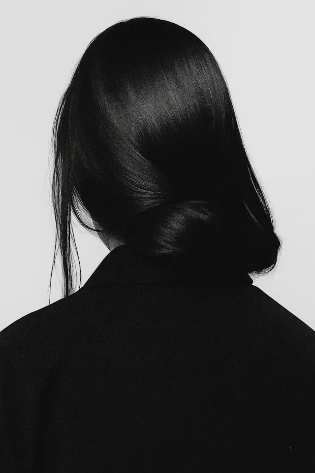 Long Black Hair Low Bun Long Black Hair Low Bun — Classy Slicked Back Hair