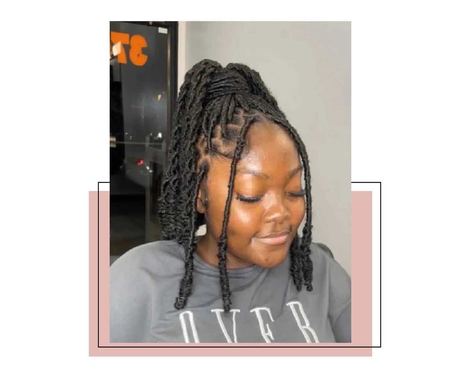 Mid-Back Black Locs Half Updo — Classy Soft Locs Hairstyles