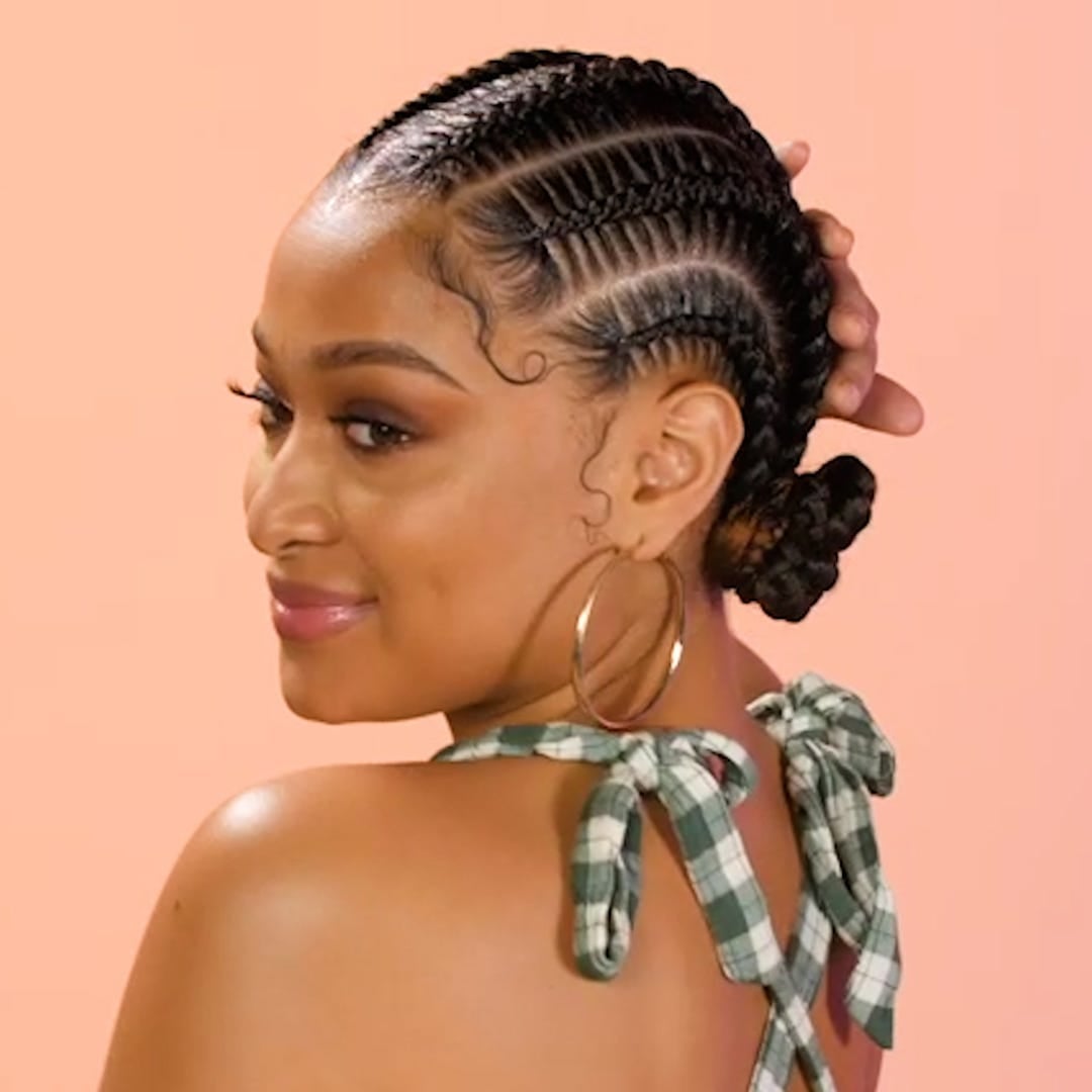 Shoulder Length Stitch Braids With Bantu Knots Shoulder Length Stitch Braids With Bantu Knots — Classy Stitch Braids Hairstyles