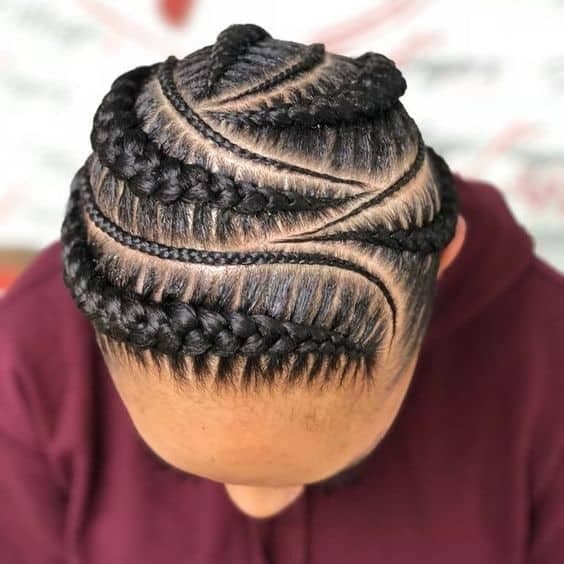 Wavy Thick Long Braids Geometric Pattern Wavy Thick Long Braids Geometric Pattern — Classy Stitch Braids Hairstyles