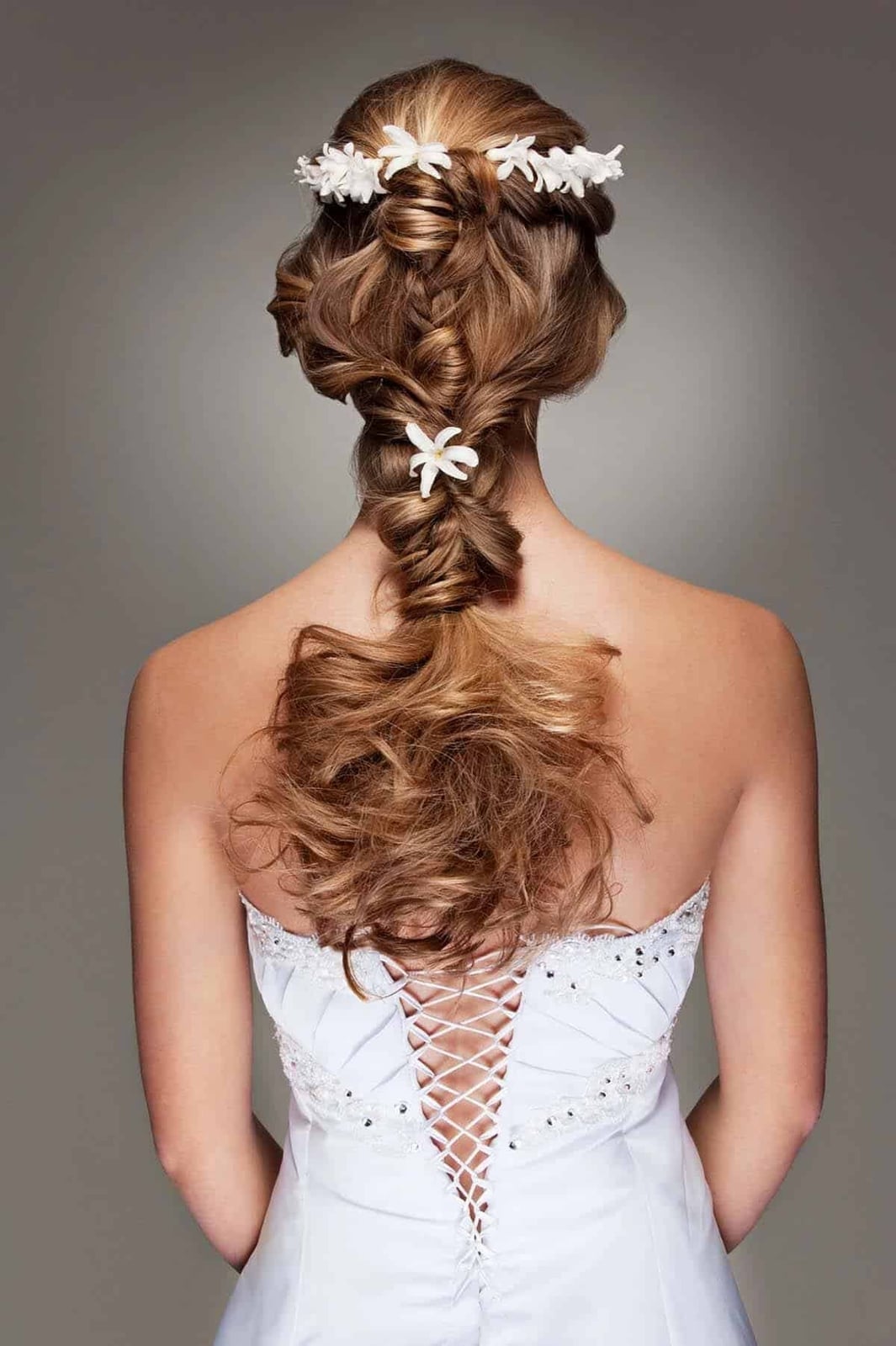 Mid-Back Blonde Fishtail Braid — Classy Strapless Dresses Hairstyles