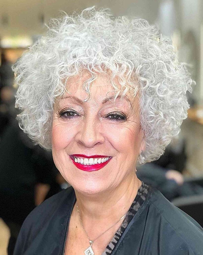 Grey Layered Bob With Curtain Bangs Grey Layered Bob With Curtain Bangs — Classy Styling Wig