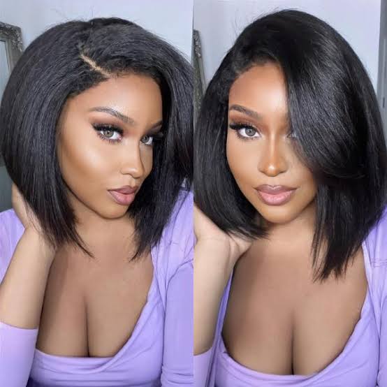Sleek Dark Brown Bob Side Parting Sleek Dark Brown Bob Side Parting — Classy Styling Wig