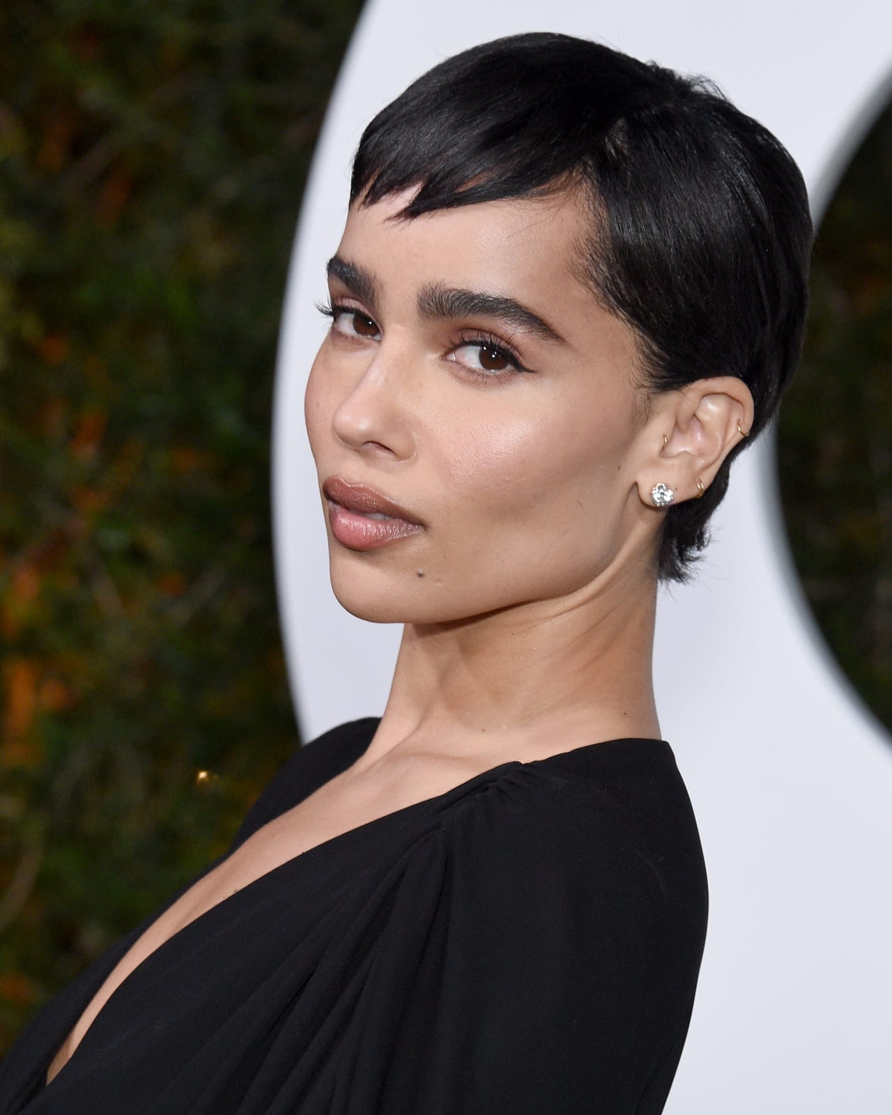Sleek Black Pixie With Blunt Bangs — Classy Textured Pixie