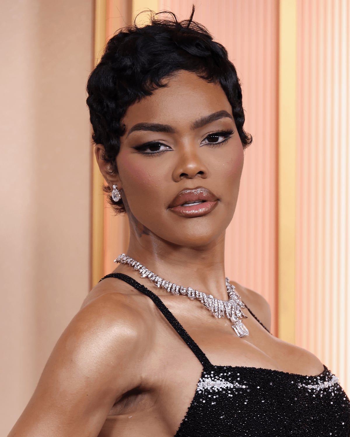 Black Pixie With Finger Wave Fringe — Classy Textured Pixie