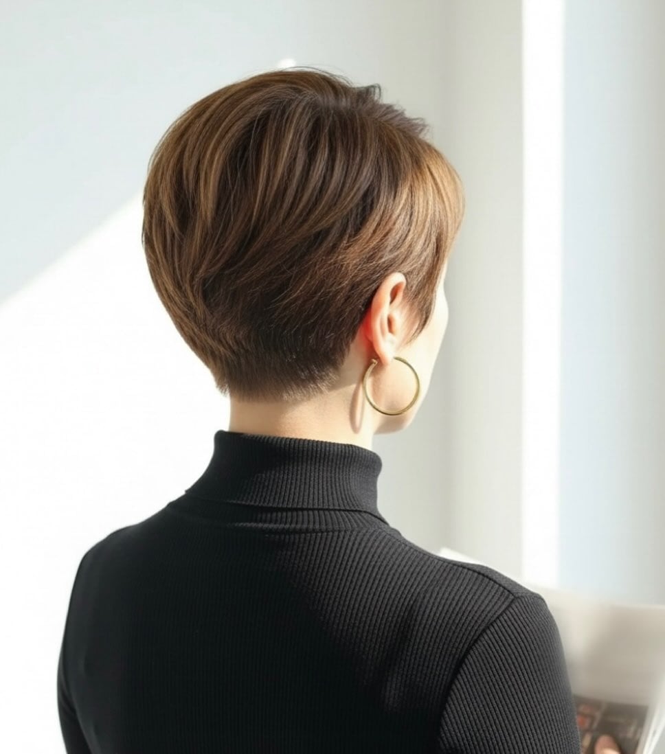 Light Brown Pixie With Soft Texture — Classy Textured Pixie
