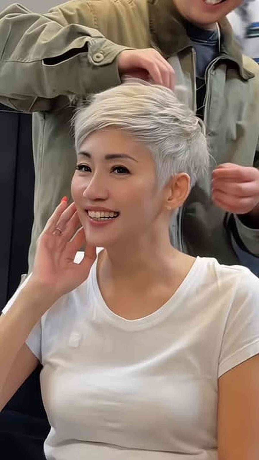 Light Grey Pixie With Sharp Silhouette — Classy Textured Pixie