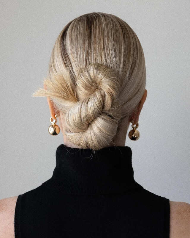 Sleek Twisted Low Bun Sleek Twisted Low Bun — Classy Trending Hairstyle