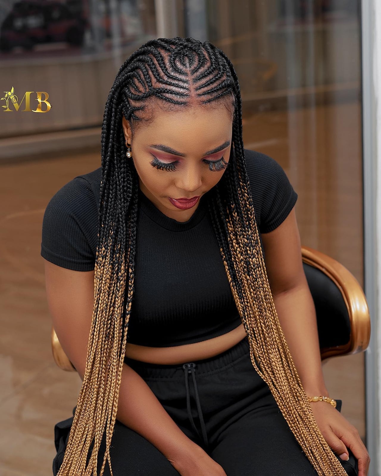 Black To Blonde Ombré Tribal Braids — Classy Tribal Braids Hairstyles