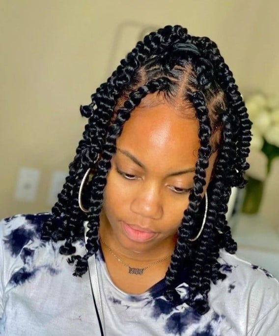 Shoulder Length Passion Twists With Defined Curls — Classy Twist Hairstyles
