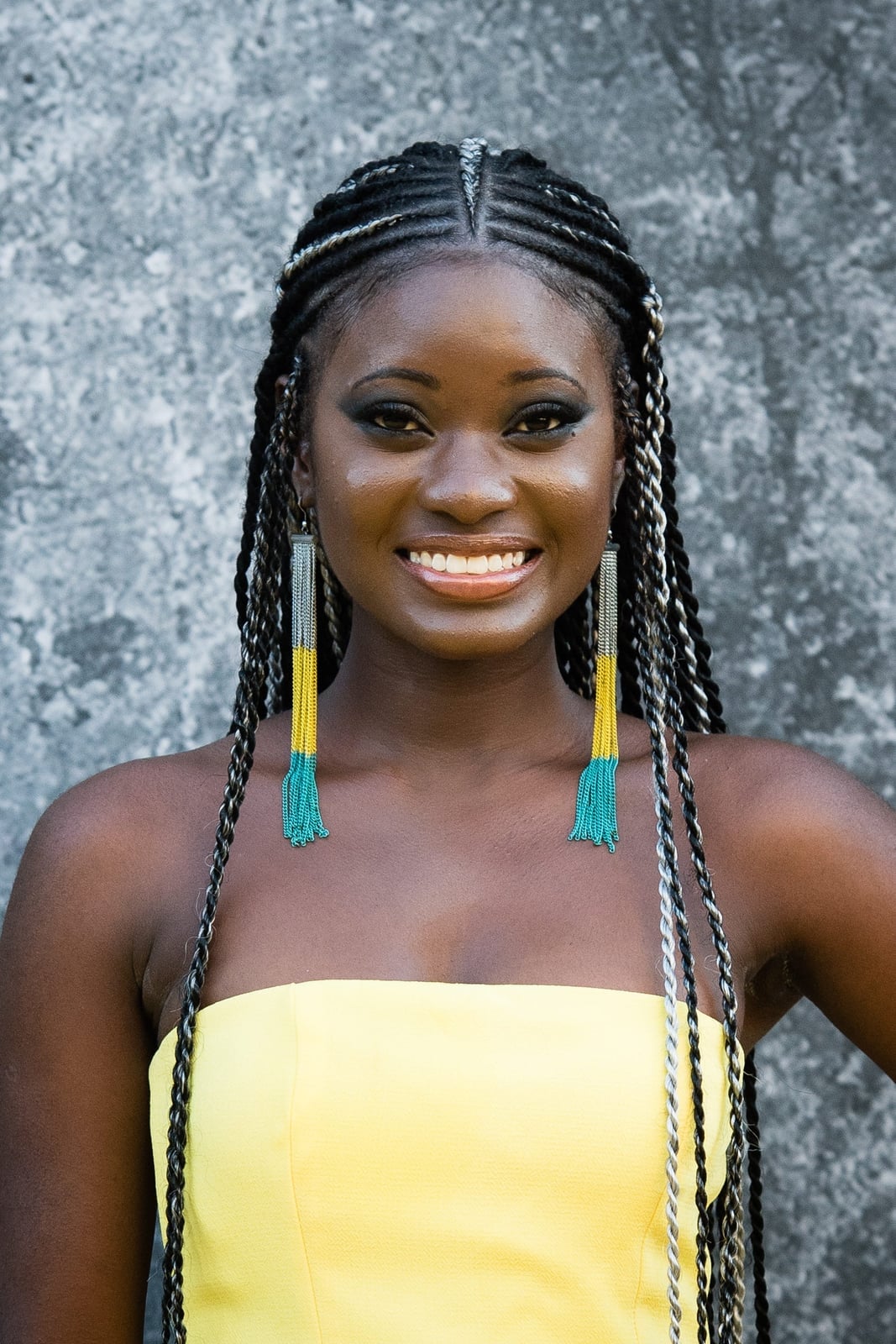 Shoulder Length Box Braids With Silver Highlights — Classy Twist Hairstyles