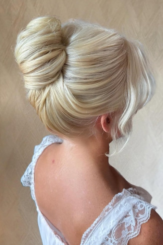 Blonde Twisted Chignon With Smooth Texture — Classy Twisted Styles
