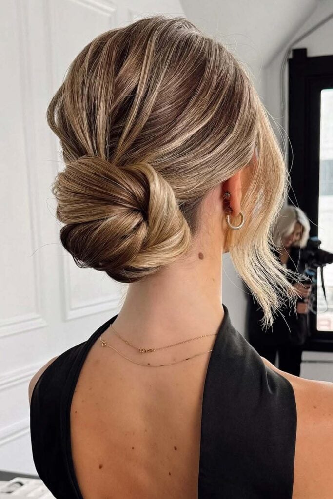 Sleek Ash Blonde Twisted Low Bun — Classy Twisted Styles