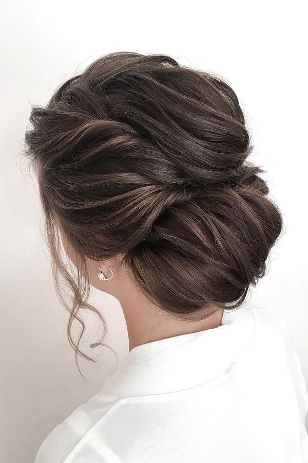Soft Blonde Twisted Updo With Loose Tendrils — Classy Twisted Styles