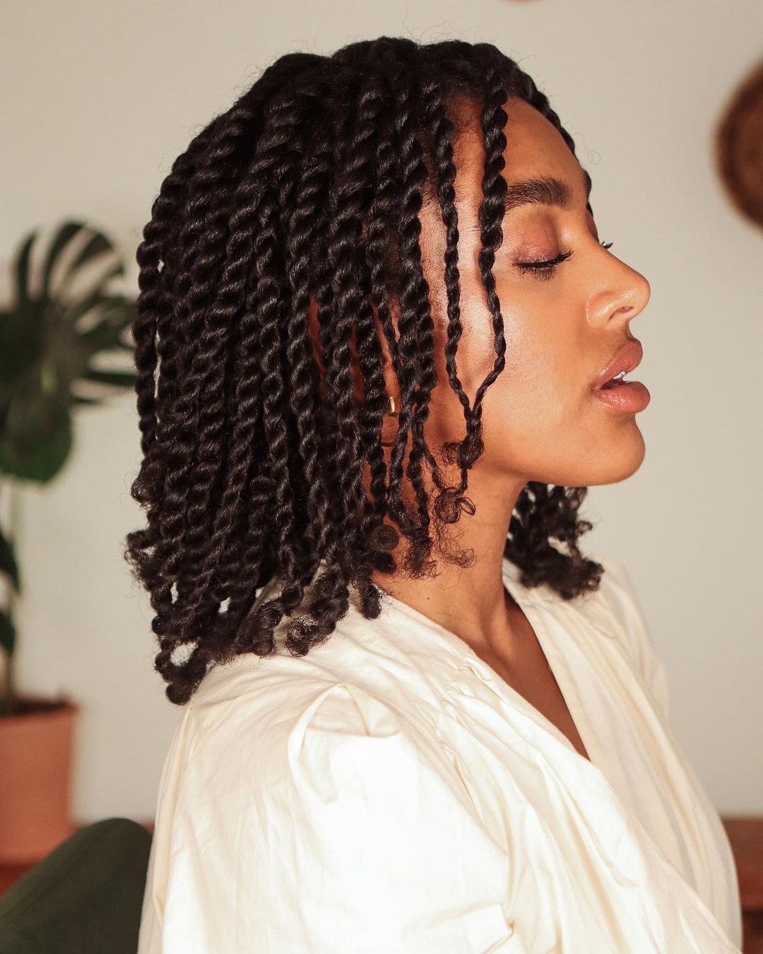 Shoulder Length Dark Brown Twisted Locks — Classy Twisted Styles