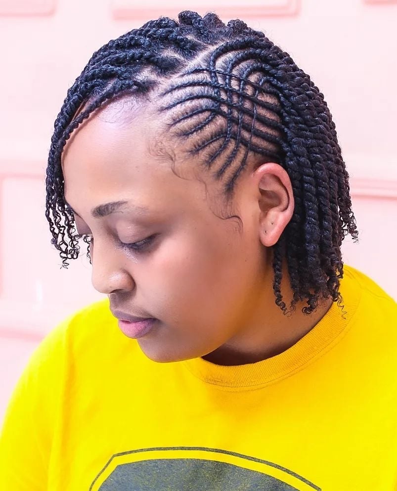 Elegant Collarbone Twists With Loose Curls Elegant Collarbone Twists With Loose Curls — Classy Two Strand Twists Natural Hair