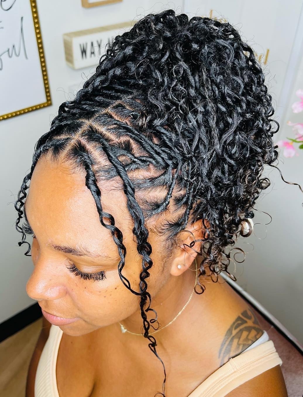Elegant Twisted Bun Updo Elegant Twisted Bun Updo — Classy Two Strand Twists Natural Hair
