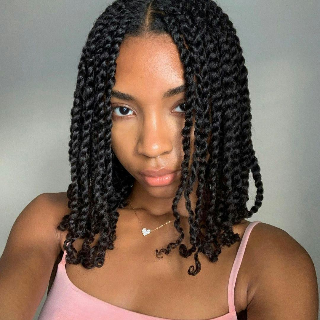 Uniform Collarbone Length Two Strand Twists Uniform Collarbone Length Two Strand Twists — Classy Two Strand Twists Natural Hair