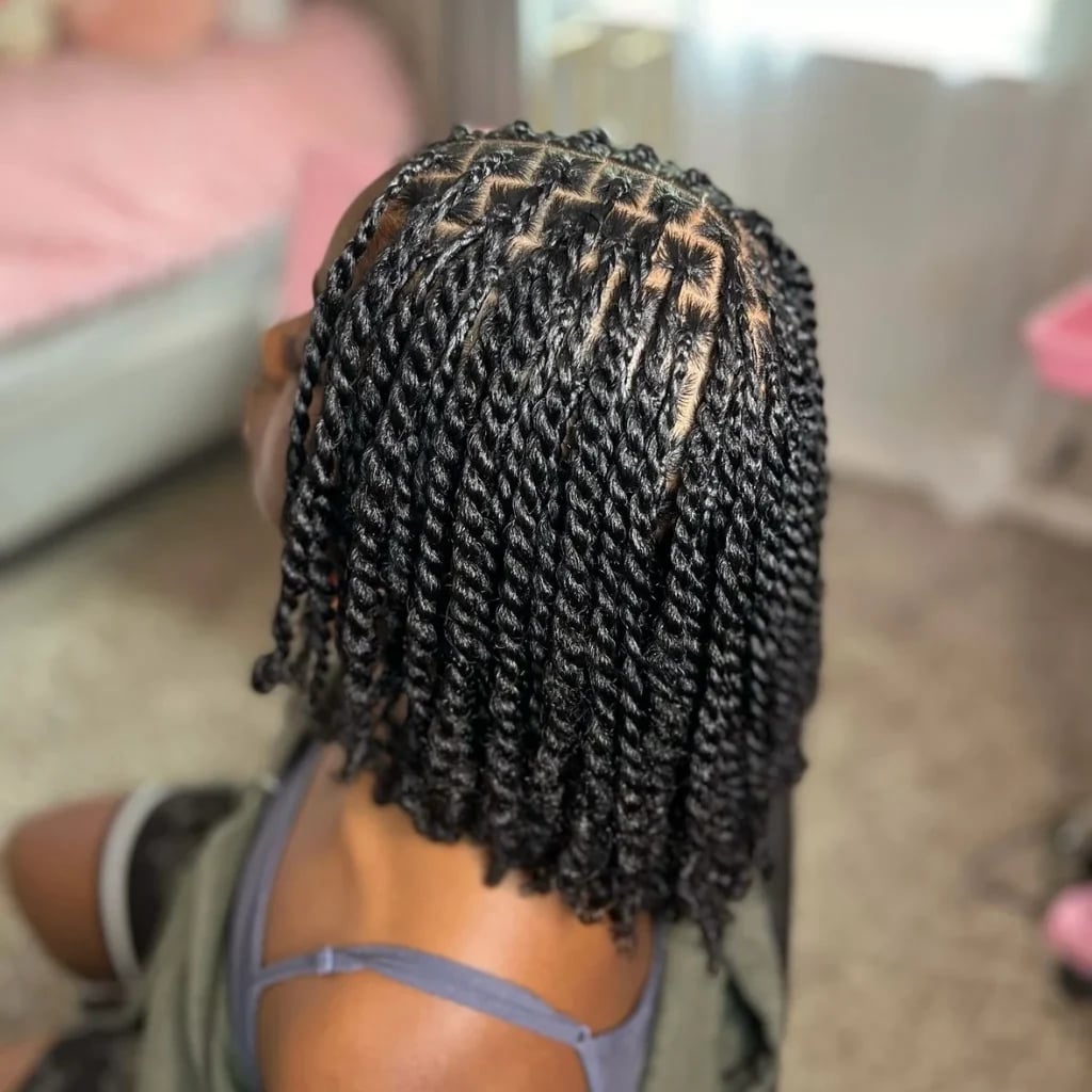 Classy Black Bob Two Strand Twists Classy Black Bob Two Strand Twists — Classy Two Strand Twists Natural Hair