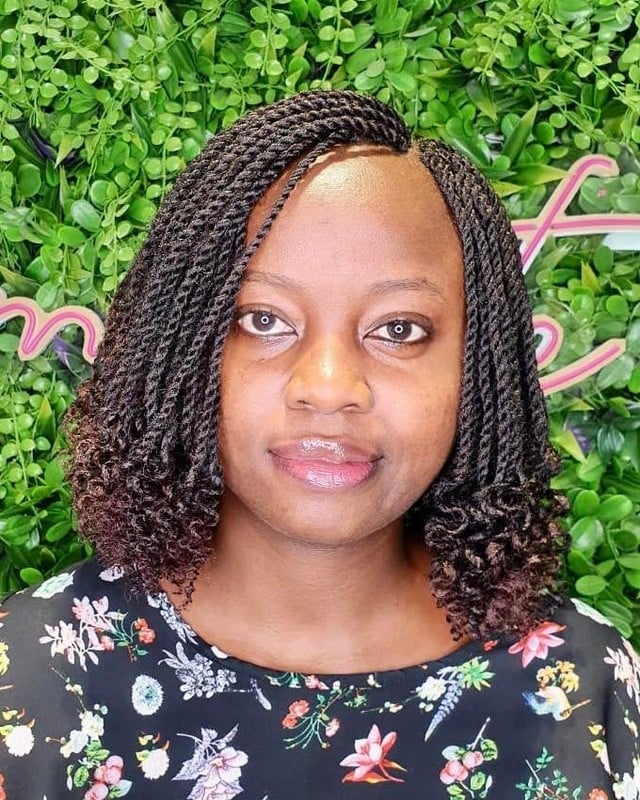 Defined Dark Brown Collarbone Twists Defined Dark Brown Collarbone Twists — Classy Two Strand Twists Natural Hair